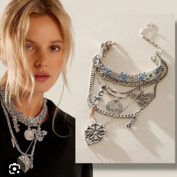 Free People x Ariana Ost Walsh Choker Necklace NWT - Picture 2 of 8